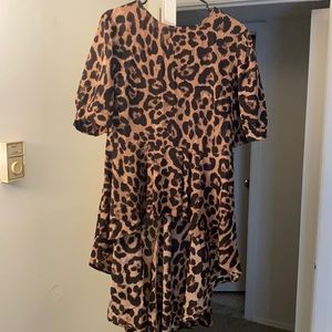 Animal Print Plus Blouse